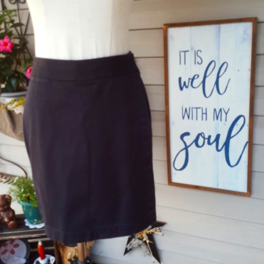 KATE HILL ♡ Super Sweet, Cute 'n Sexy Thick Cotton Black Mini Wrap Zip Skort 2P
